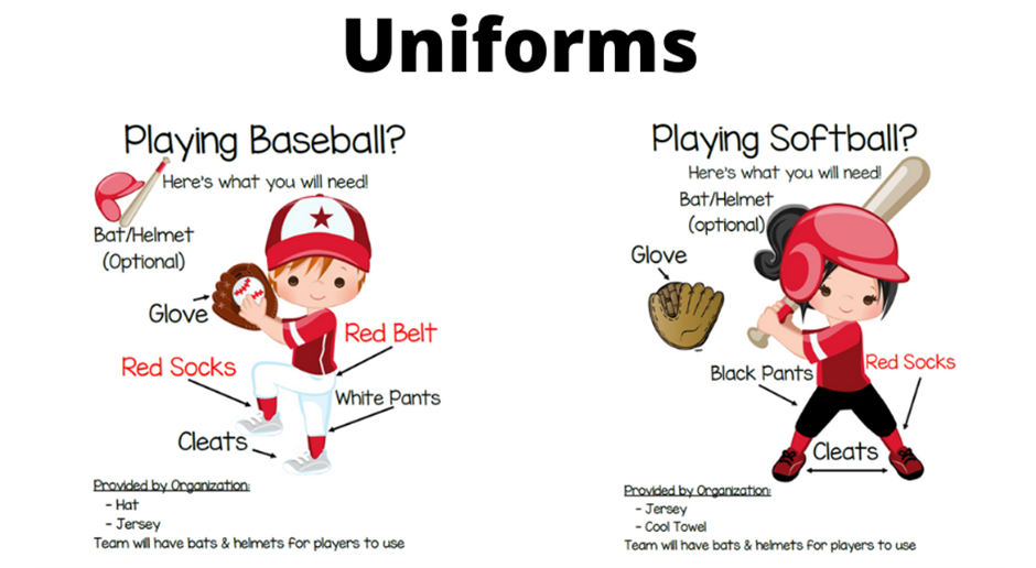 Baseball and Softball Uniforms