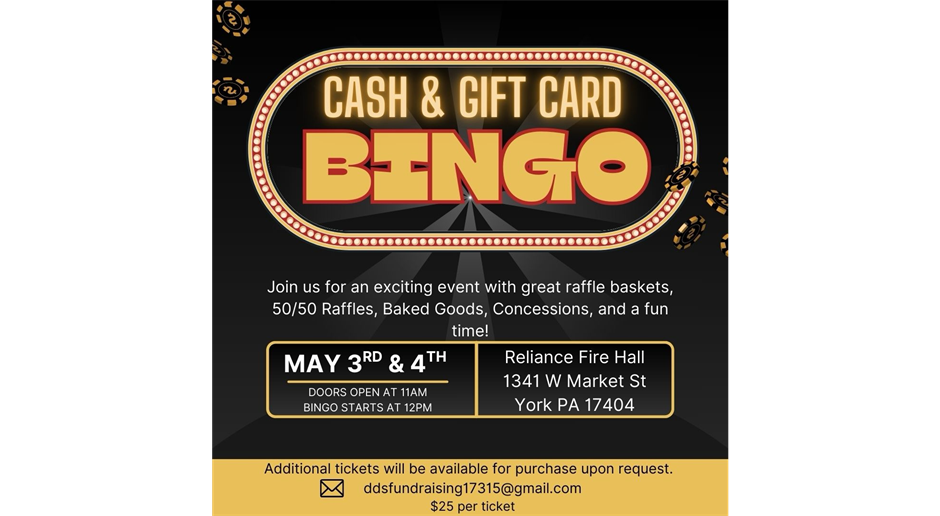 Spring Fundraiser- BINGO