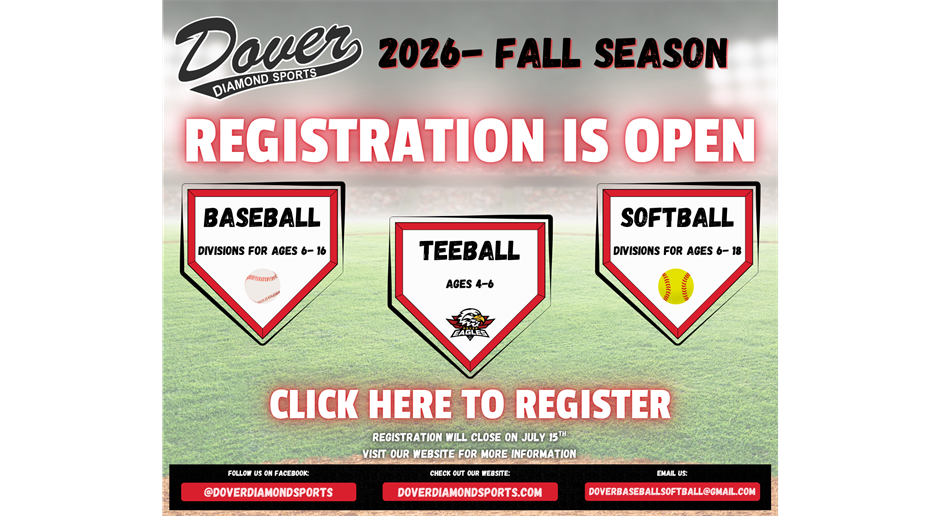 2026 Fall Season- Baseball and Softball Registration